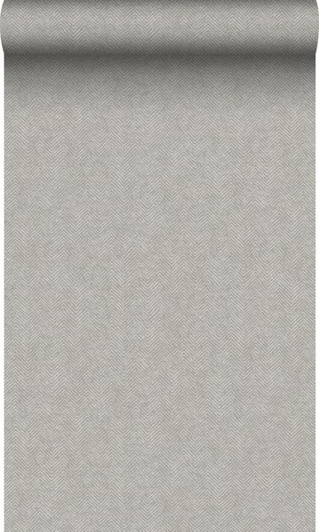 Origin Wallcoverings Tapete Fischgrätmuster Helltaupe - 0,53 x 10,05 m - 347666