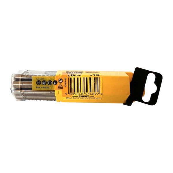 DeWalt Extreme Cobalt Metallbohrer-Set, 10 Stück, 8 Millimeter Durchmesser, in Kunststoffverpackung.