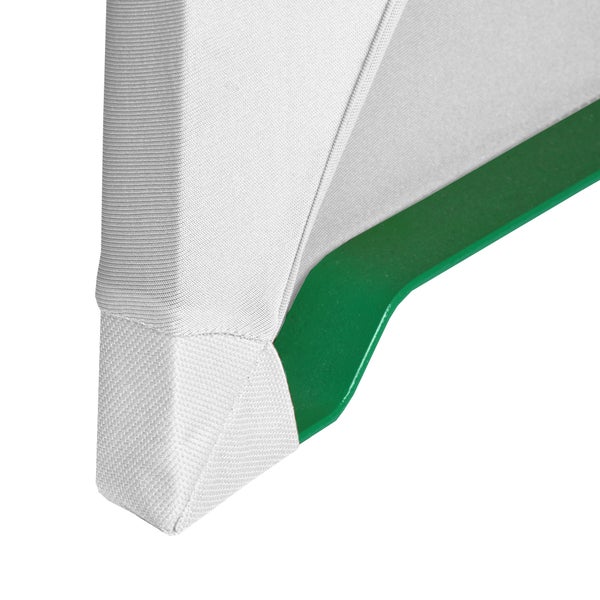 Beautissu Victoria Biertischhusse 50cm Stretch Weiß (3tlg)