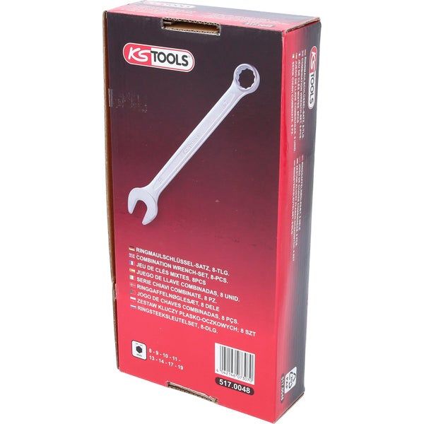 KS Tools Logo, Ringschlüsselsatz, 8-teilig