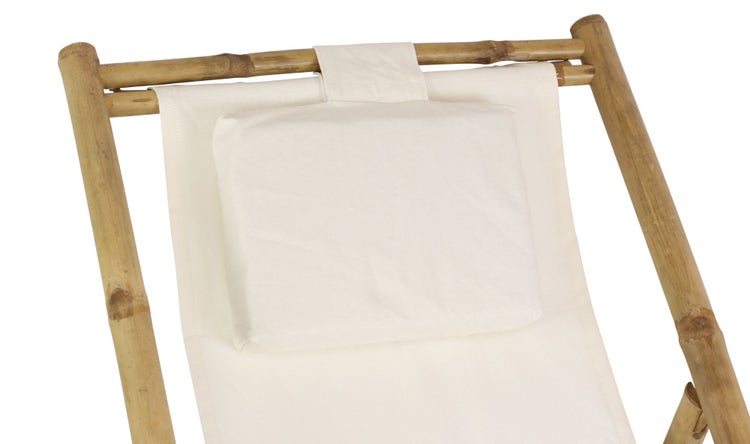 FRANK FLECHTWAREN | Liegestuhl Tropical, BAMBUS, BAUMWOLLE, POLYESTER, voll ausgeklappt 119 x 58 x 64 cm, zusammengeklappt 135 x 58 cm, nur für den Innenbereich geeignet,