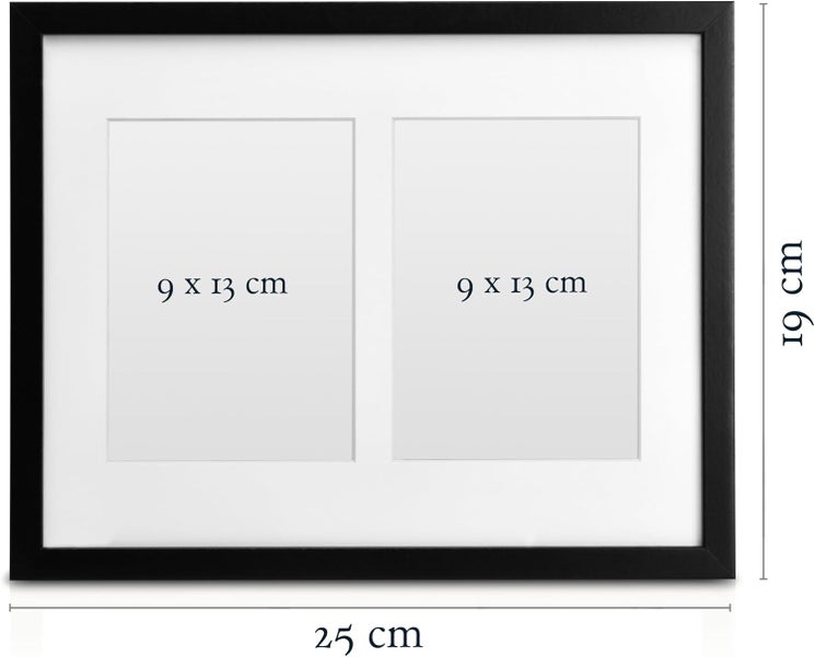 Bomoe Galeria Bilderrahmen Schwarz (4tlg)