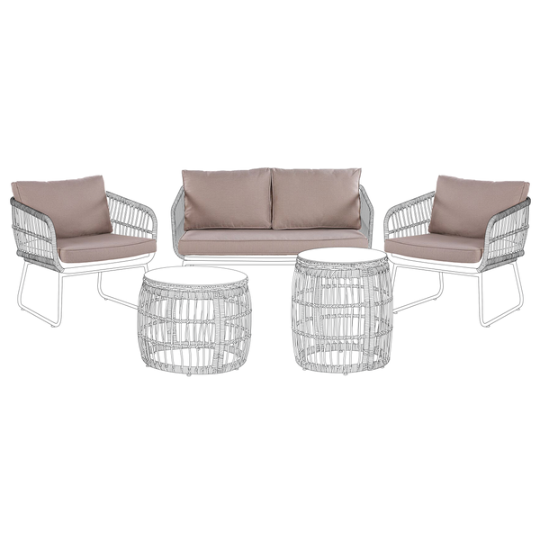 Outdoor Kissenbezug Set RAVELLO Beige