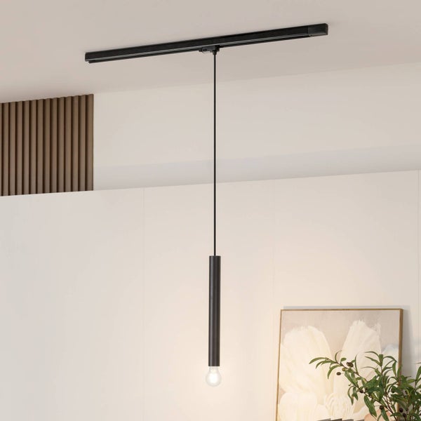 Arcchio Stromschienenstrahler Ejona (Modern) in Schwarz aus Aluminium (1 flammig, E27) Flurleuchte