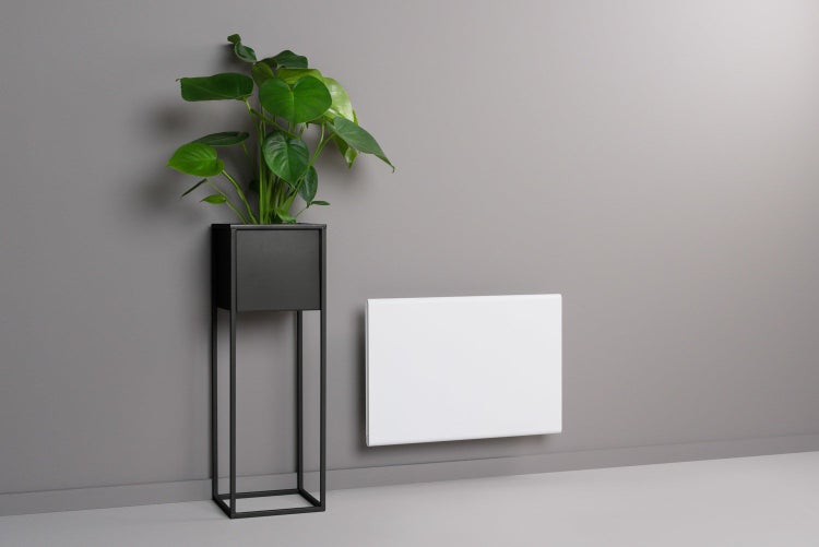Konvektor Quality Heating Adax Eco Basic 47x33 cm 400 W Stahl Weiß inkl. Wandmontage-Halterung, mechanischem Thermostat, IP24 spritzwassergeschützt