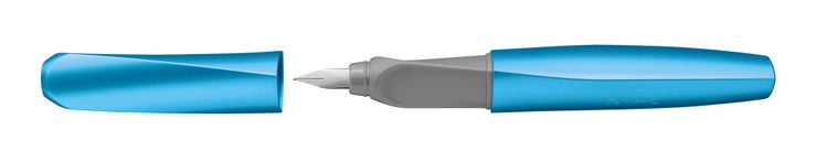Pelikan Füller Twist Frosted Blue Feder M, Rechts- und Linkshänder
