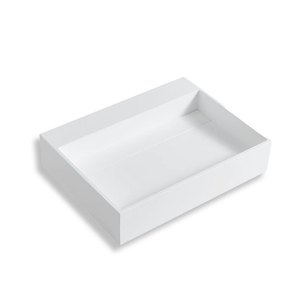 Stilform Wandwaschbecken 60×46×13 cm | aus Mineralguss | Weiß matt
