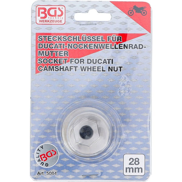 BGS Spezial-Einsatz für Ducati Nockenwellenradmuttern 28 mm - 5084