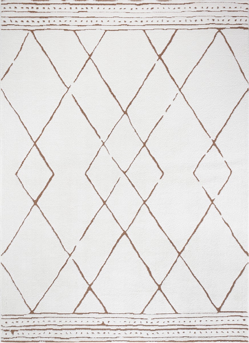Etnhischer Berber Teppich - Elfenbein/Terrakotta - 200x275cm - HANNAH