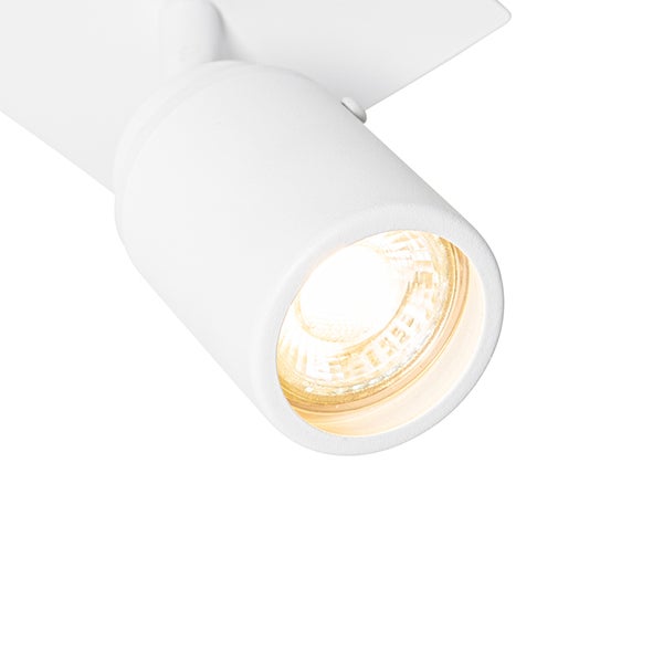 Weiße Deckenleuchte mit LED-Licht