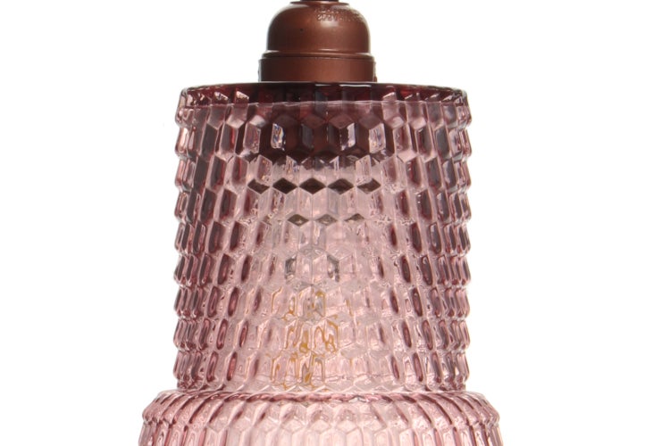 Glas Lampe Modern Rosa 34 cm | Wohnzimmer Esszimmer Leuchte