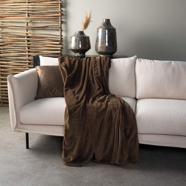 Wohndecke Charlie - Braun 200x220 cm