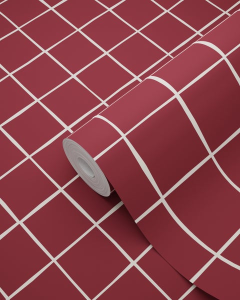 Tapetenrolle mit grafischem Rautenmuster