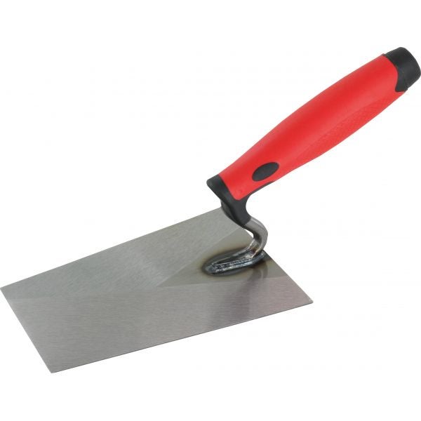 Triuso Kantige Kelle 180 mm Schwanenhals und 2K-Griff rot-schwarz - 1 Stück