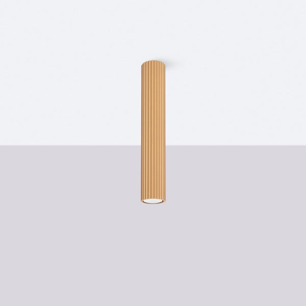 Deckenleuchte aus geriffeltem Material