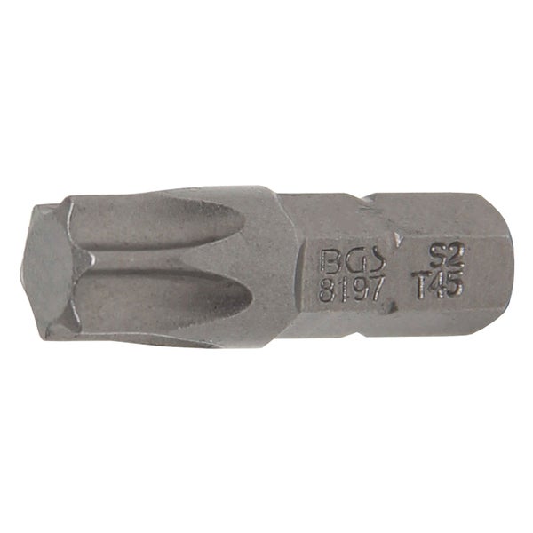 BGS Bit Antrieb Außensechskant 6,3 mm (1/4) T-Profil (für Torx) T45 - 8197