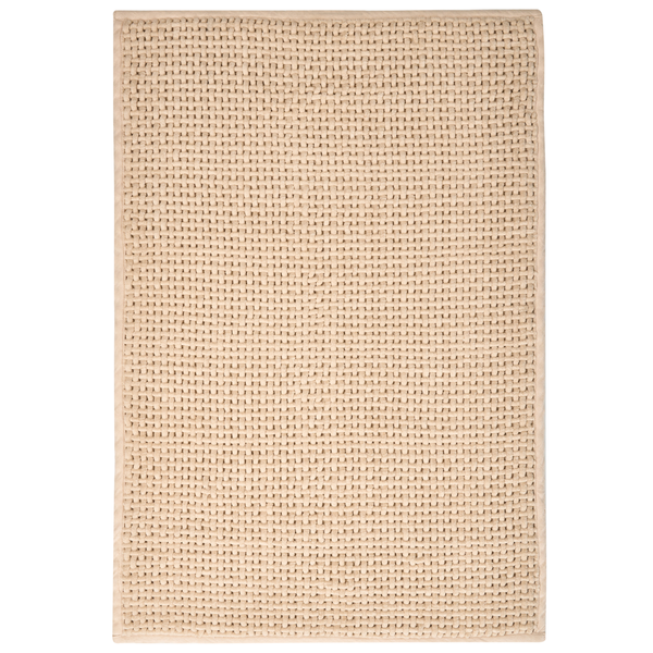 Rechteckige Badematte mit gewebter Textur