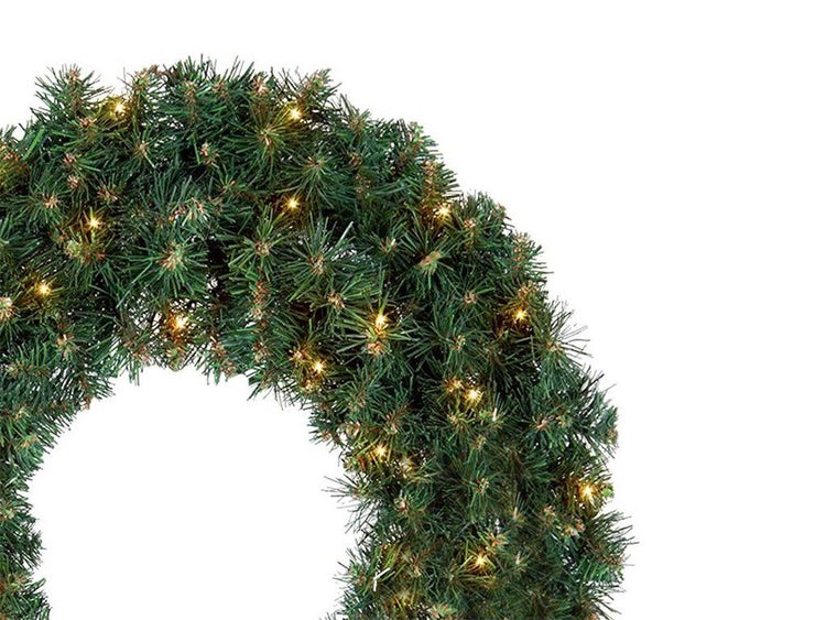 Künstlicher Weihnachtsadventskranz mit integrierter LED Beleuchtung