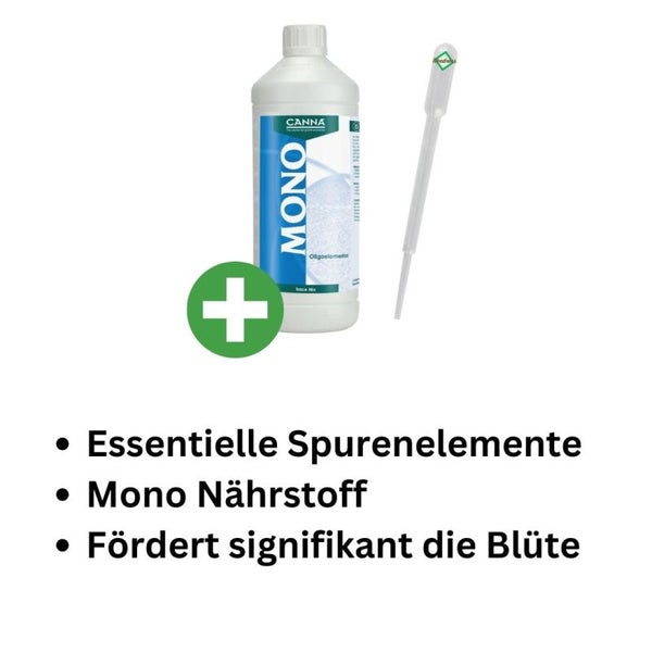 Canna Spurenelemente Dünger 1L – Flüssigdünger mit essenziellen Mikronährstoffen – Fördert Wachstum, Blüte & Stoffwechsel – Unterstützt Energiehaushalt – Inkl. Pipette zur einfachen Dosierung