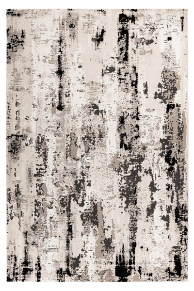 Kurzflor Teppich Inari Grau Modern, Used-Look 80 x 150 cm