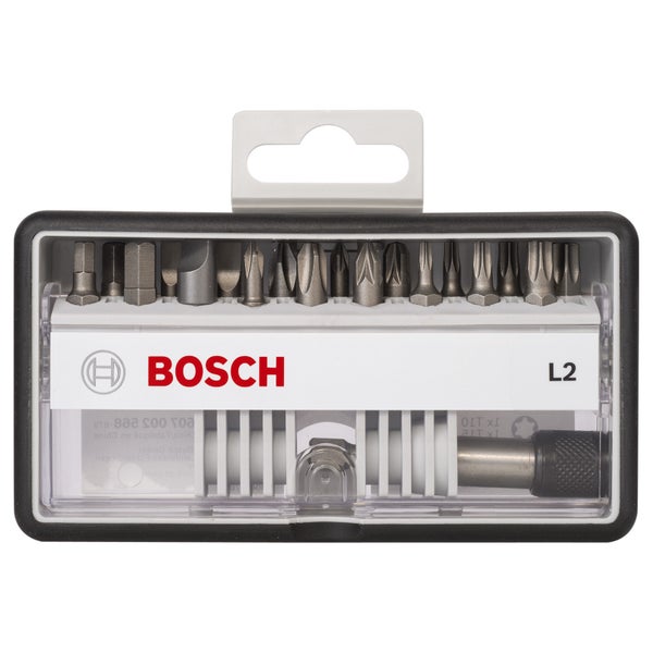 Bosch Schrauberbit-Set Robust Line L Extra-Hart 18+1tlg. 25 mm PH PZ Torx LS HEX - 2607002568