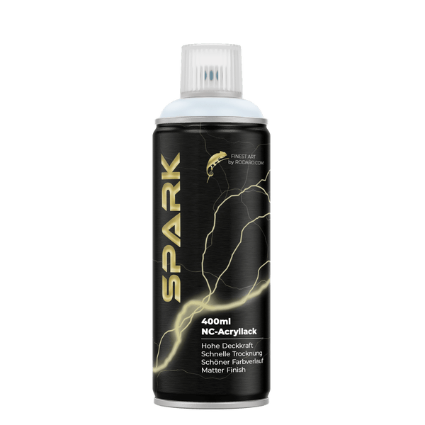 SPARK Sprühfarbe 400ml Matte Farbe Milchglas Weiss
