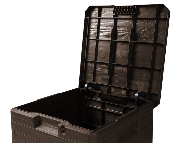 Ondis24 Kissenbox Madera Mini braun, Aufbewahrungsbox, Box