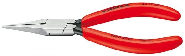 Knipex Flachrundzange mit roten Griffen