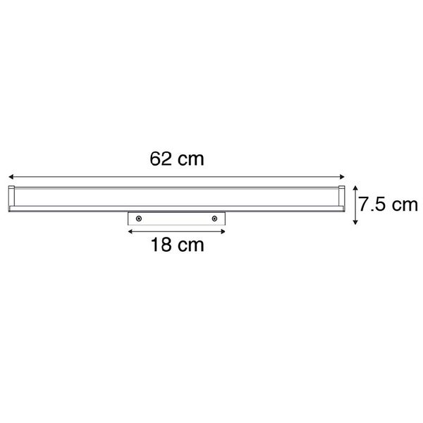 Detailaufnahme einer LED-Leuchte mit rechteckigem Gehäuse