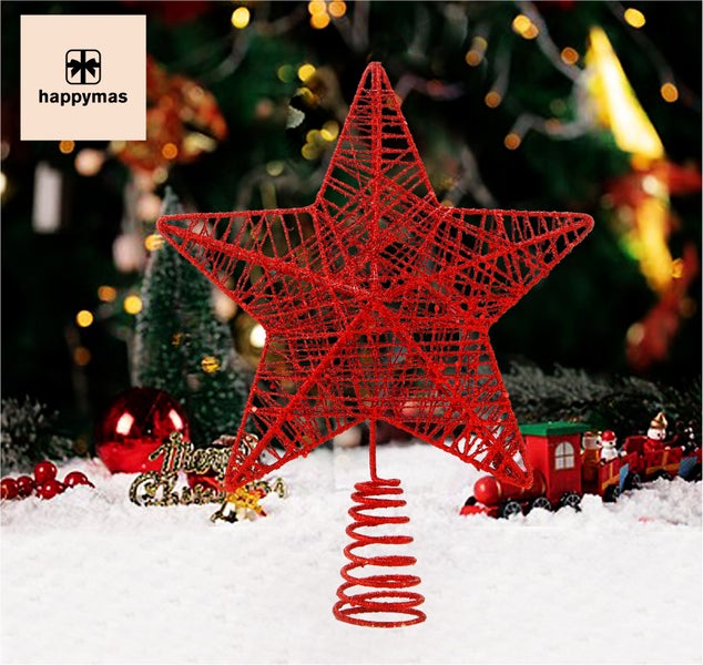 Weihnachtsbaumspitze Stern aus Draht