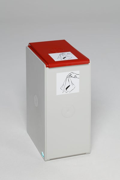 PROREGAL Deckel Für Abfallbehälter Und Wertstoffsammelsystem 40 Liter Kunststoff Rot