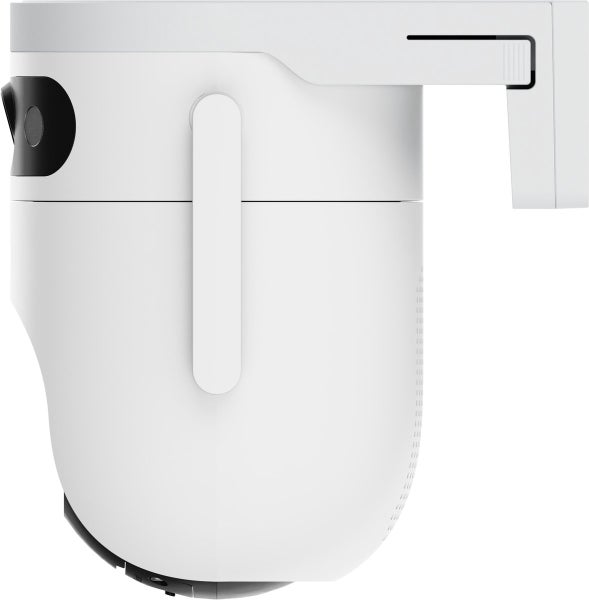 Weiße Überwachungskamera zur Wandmontage