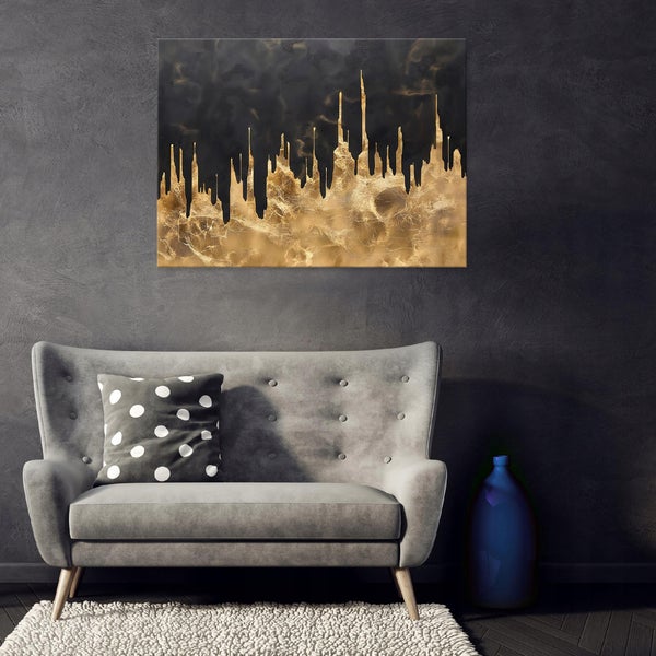 Leinwandbild Abstrakt Glamour Modern Schlafzimmer 60x40 cm