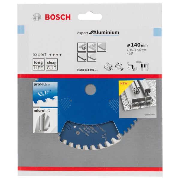 Bosch Kreissägeblatt Expert for Aluminium für Handkreissägen 140 x 20 x 1,8 mm 42 - 2608644092