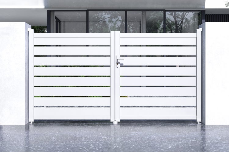Flügeltor 3m VOGEL H.160 Weißaluminium