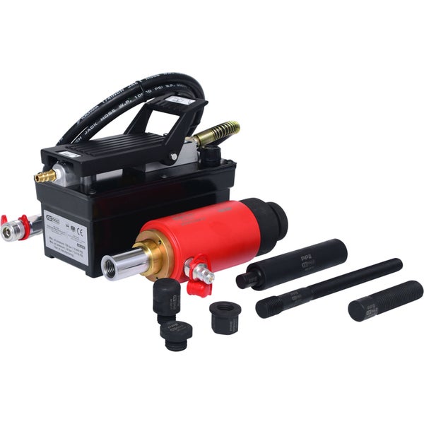 KS TOOLS Hydraulik-Einheit 22t mit Luft-Hydraulik-Pumpe 13tlg. - 440.9995