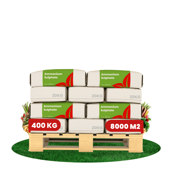 Ammoniumsulfatdünger (400 kg - 8000 m2) - Verbesserter Ernteertrag und Bodensäuregehalt - Organifer