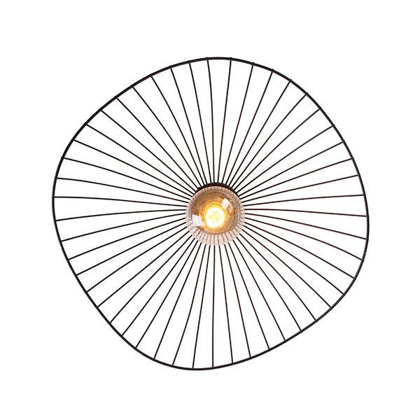 Deckenleuchte aus Metall mit Glühbirne