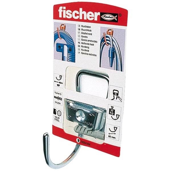 Fischer Rundhaken mit Dübel und Montageanleitung