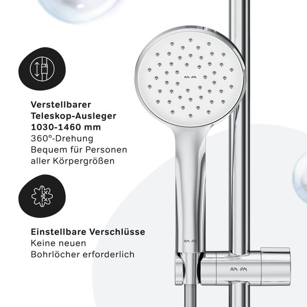 AM.PM Duschsäule inkl. Thermostat F07PA500 Spike