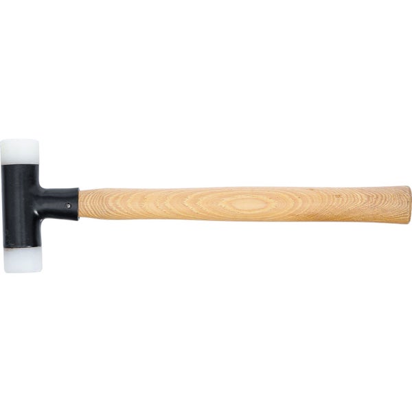 Hammer mit Holzgriff und Kunststoffkopf