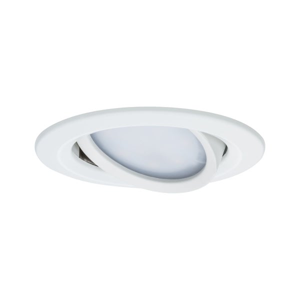 LED Einbauleuchte Nova Coin rund 84mm 50° RGBW+ 6W 500lm 230V Weiß matt Aluminium