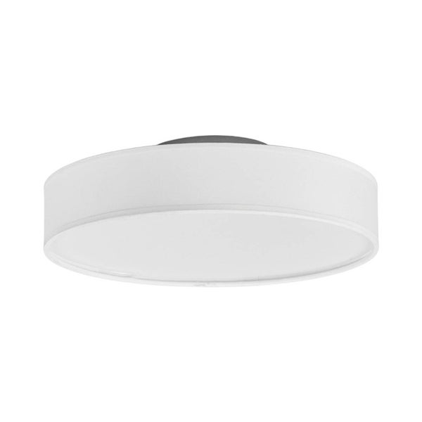 Lindby LED Deckenlampe Saira (Modern) in Weiß aus Textil (1 flammig, ) - Deckenleuchte Lampe Wohnzimmerleuchte