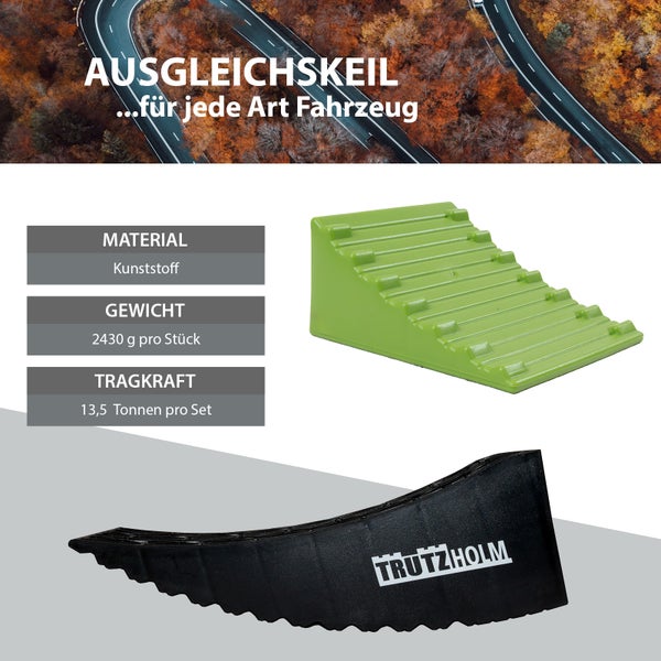 Ausgleichskeil aus Kunststoff mit einer Tragkraft von 13,5 Tonnen pro Set