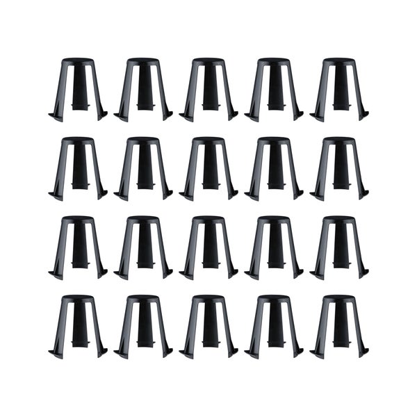 Einbauleuchten Zubehör Abstandshalter für Einbauleuchten 62 - 90mm 20er-Set Schwarz