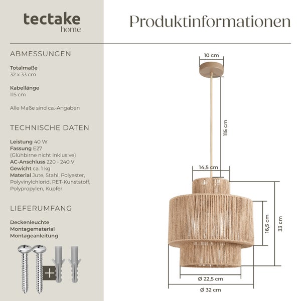 Gartenmöbelset mit Ecksofa und Hocker aus Rattan mit hellen Polstern