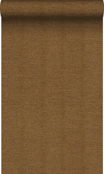 Origin Wallcoverings Tapete Leinen-Optik Rostbraun - 53 cm x 10.05 m - 347379