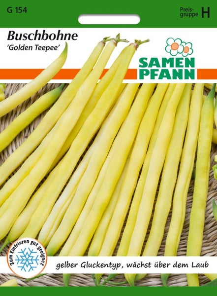 Buschbohne 'Golden Teepee' Samenpackung