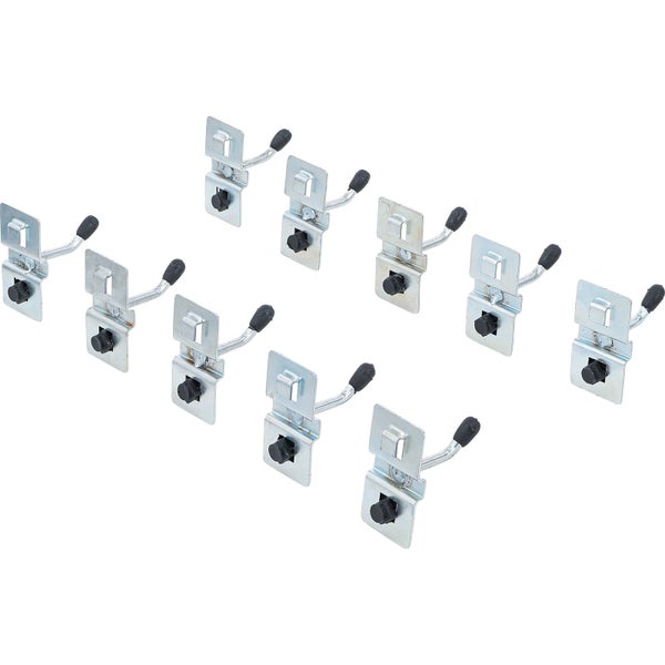 BGS Einzelhaken-Satz 40 mm für Schrankwand-System 10tlg. - 80196