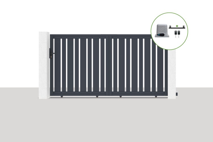 Elektrisches Schiebetor 3x1,6m VEYMONT + Motorisierung RANGER C300